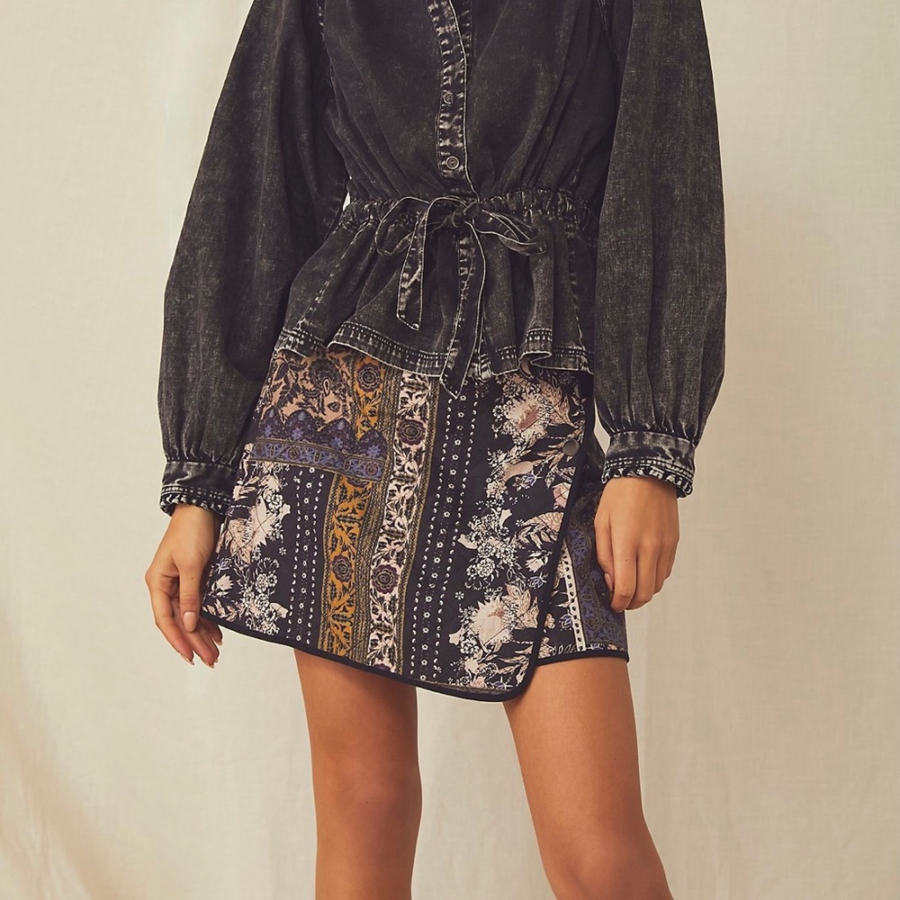 Free People Mad Love wrap skirt